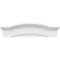 Ekena Millwork Eyebrow Architectural Grade PVC Pediment, 40"W x 10-1/2"H x 2-3/4"P PEDP040X105EYE00 - alternate 2